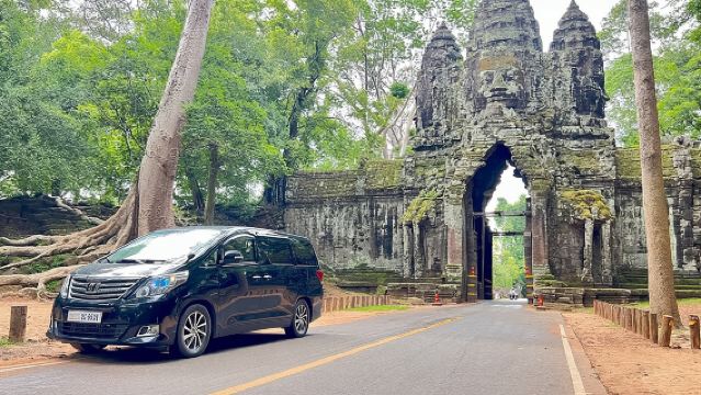Taksi Siem Reap ke Phnom Penh - Sopir Berbahasa Inggris