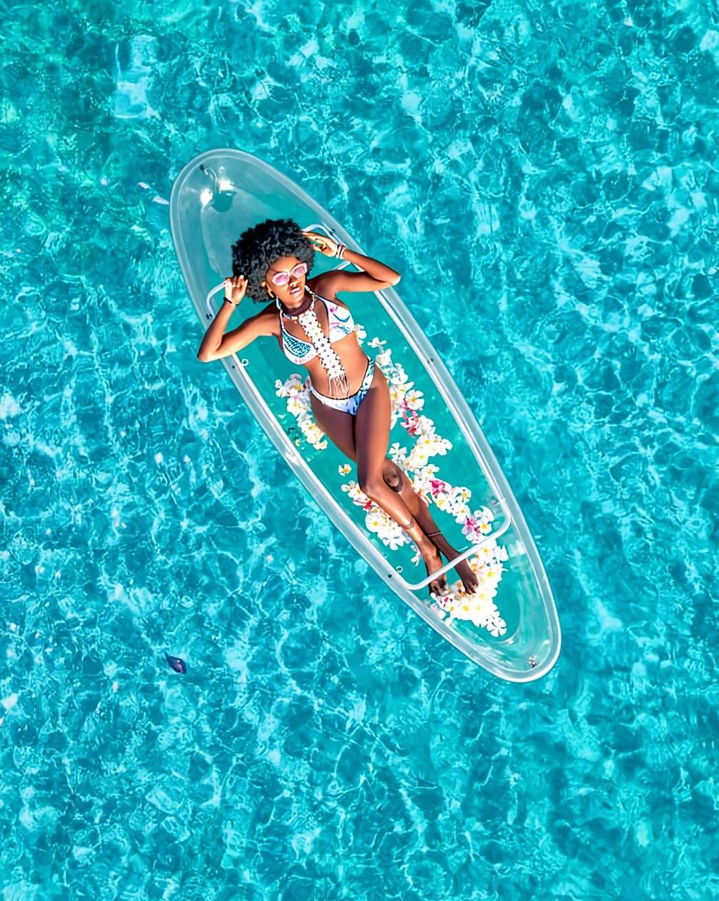 Diani: Clear kayak photoshoot with drone