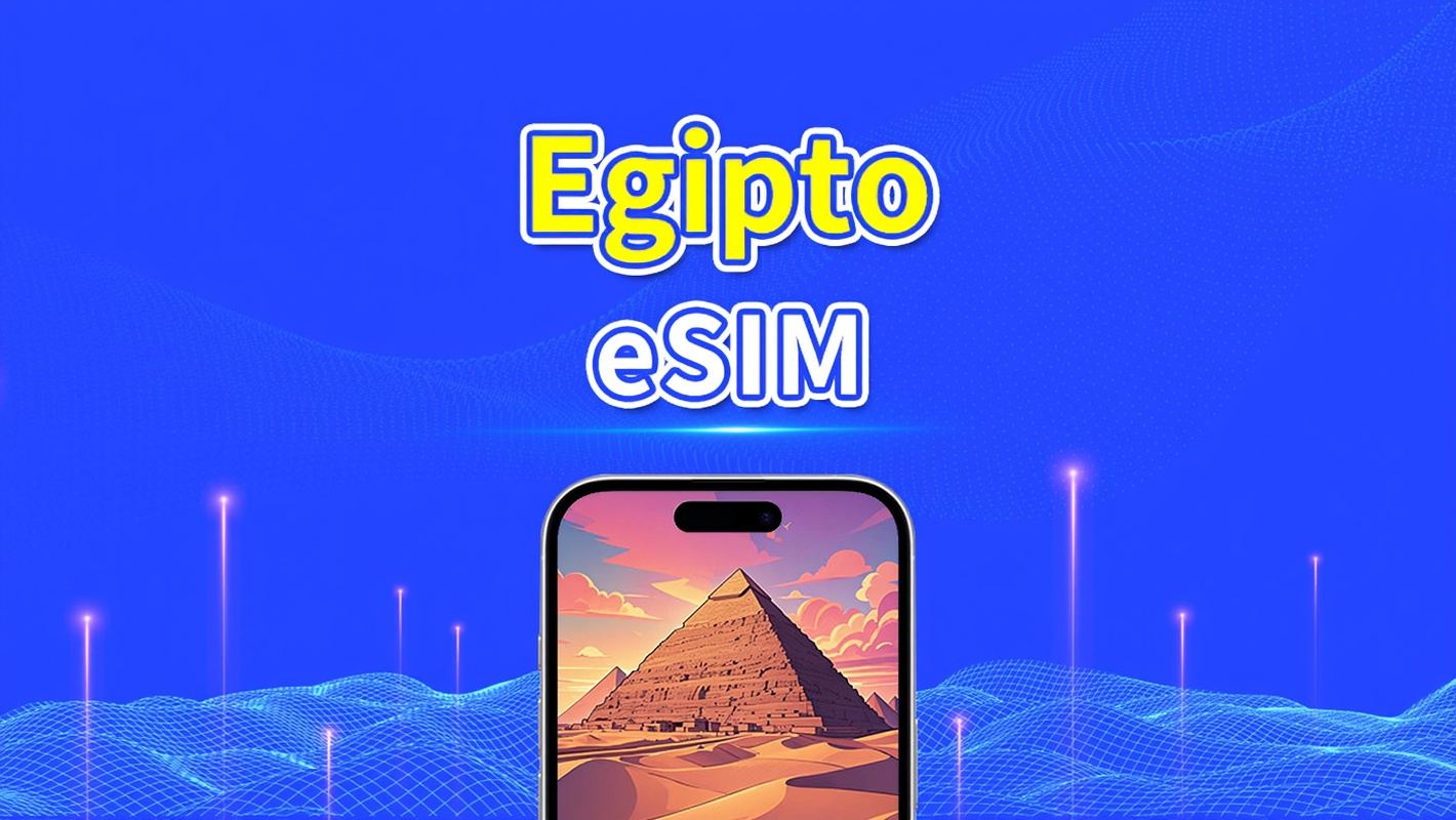 eSIM Egipto | 5G/4G | Cobertura de doble red | Paquete de datos diario / total | 1–30 días | Facturación por 24 horas | QR Code