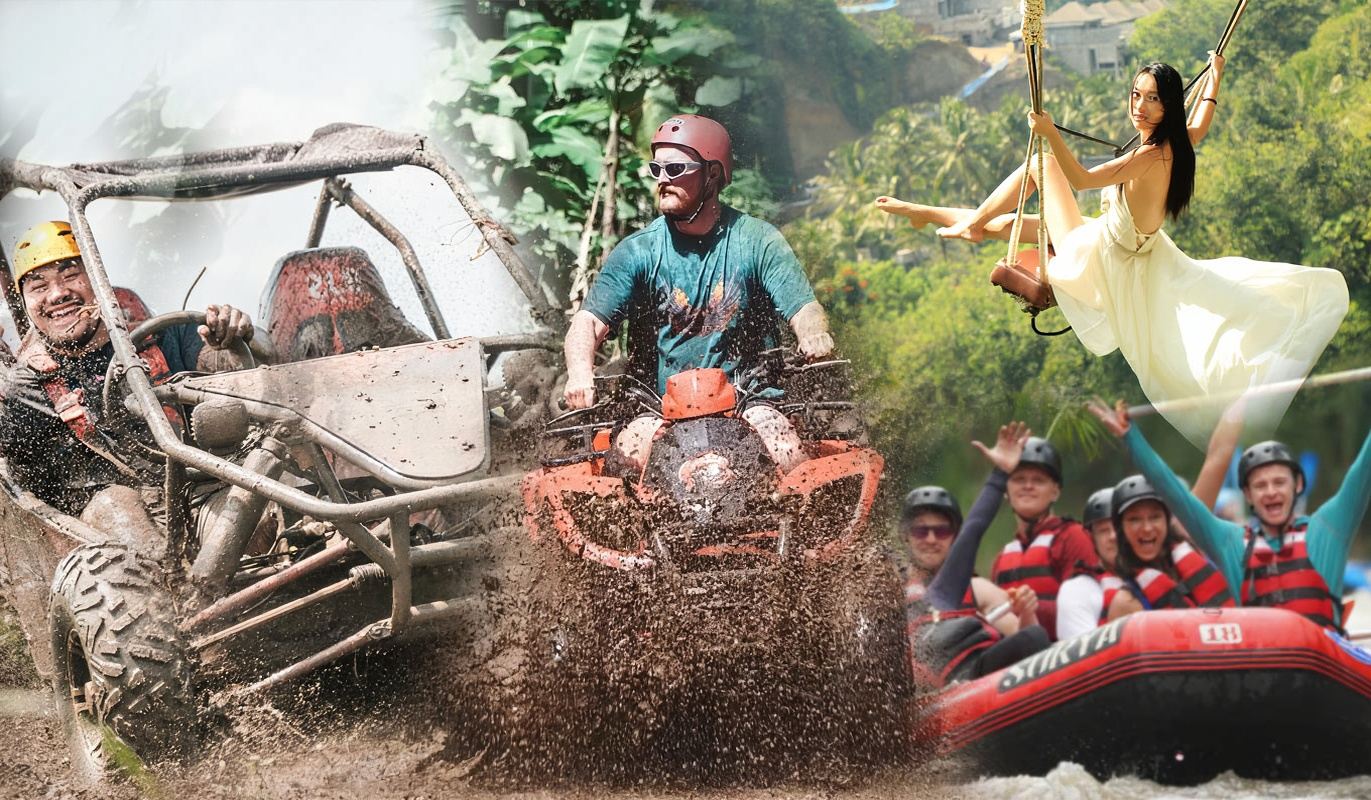 คอมโบผจญภัยสุดพิเศษในบาหลี ขี่รถ ATV/QUAD หรือ UTV/BUGGY + ล่องแก่ง + สวิง