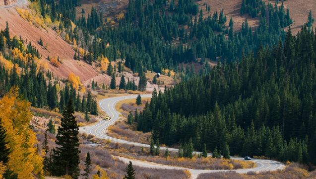 Tour en coche autoguiado por la Million Dollar Highway con audio