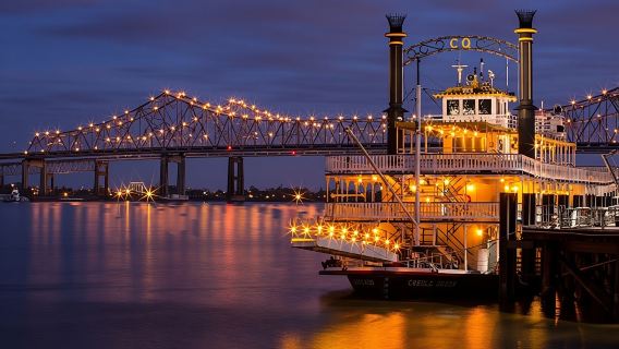 Crociera con cena jazz a bordo del Paddlewheeler Creole Queen a New Orleans