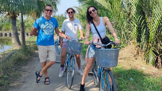 Öko-Korbbootfahrt mit dem Fahrrad und vietnamesische Staatsangehörigkeit Menü