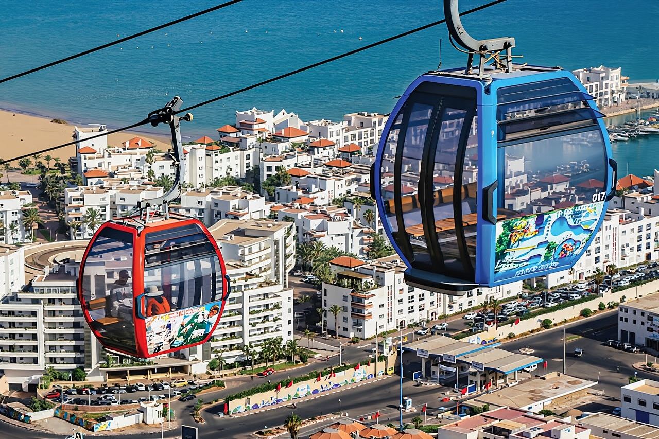 Teleférico de Agadir con traslados desde el hotel y visita opcional a la ciudad.