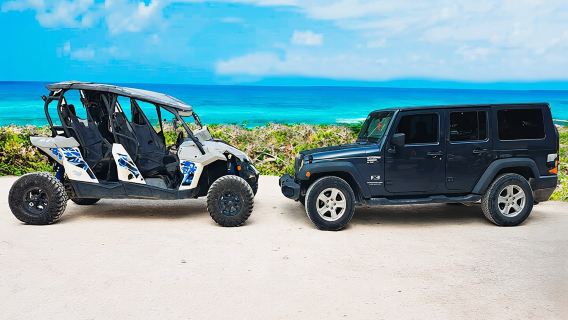 Tour privato in Jeep e 4x4 Polaris RZR con pranzo messicano