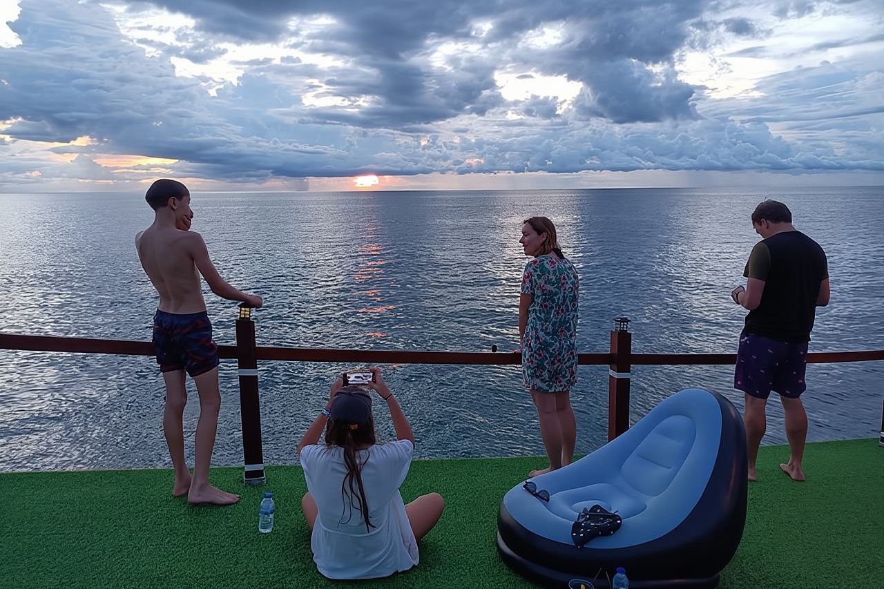 CocoTipAbenteuer und Schnorcheln mit Mahlzeiten, Grillen, Cocktails und Sonnenuntergang