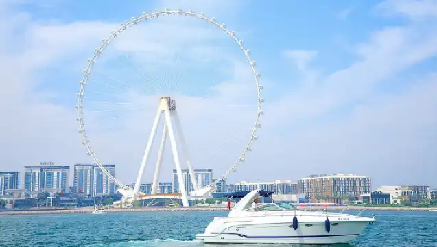 杜拜：乘坐34英尺遊艇的私人遊艇巡航