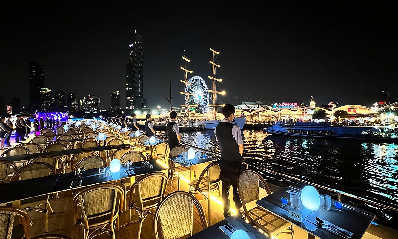 Bangkok: Crociera con Cena a Buffet Royal Galaxy Chao Phraya