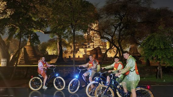 Ayutthaya: 3 uur durende fietstocht bij zonsondergang