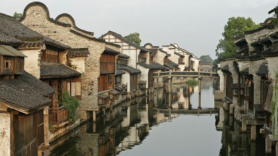 Business-Van | Englischsprachiger Reiseleiter | Abfahrt ab Shanghai + Xitang + Westsektor + inklusive Nachtbesichtigung im Westsektor