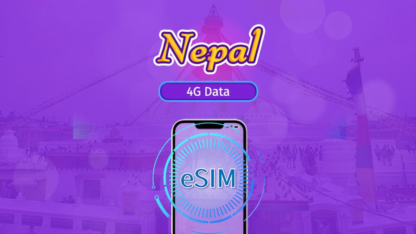 Nepal | 5G/4G eSIM | Total Package | 24H Billing | 30 days | QR code