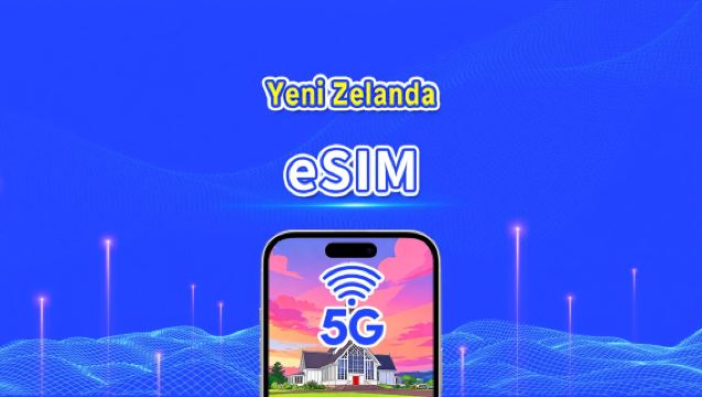 Yeni Zelanda eSIM | 5G/4G | Günlük paket/Veri paketi | 24 saatlik faturalandırma | 1-30 gün | QR kodu