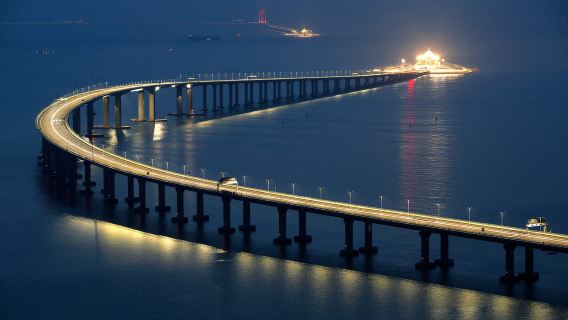 Ligne express Hong Kong-Macao, via le pont Hong Kong-Zhuhai-Macao - Bus direct Hong Kong-Zhuhai-Macao de Prince Edward à Taipa, Macao