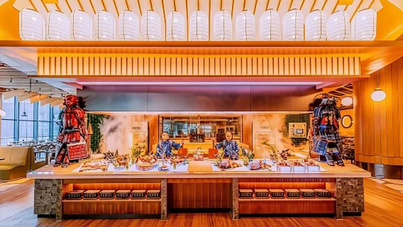 Phiếu buffet sáng tại Nhà hàng Thủy thủ thuộc Khách sạn Phi thuyền tại Vương quốc Đại dương thuộc Khu nghỉ dưỡng Trường Long Chu Hải