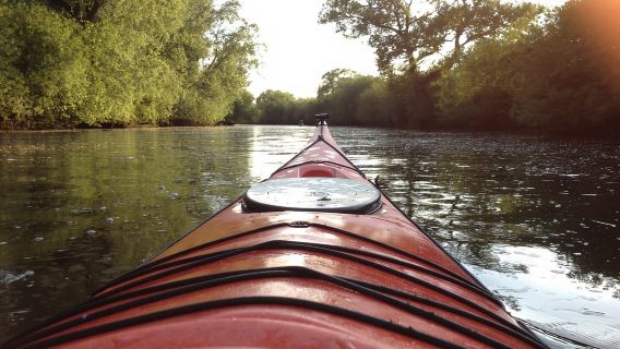 Bremen: Alquiler de kayak de día completo en el río Wümme