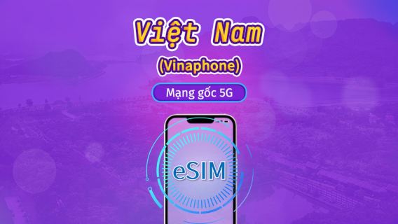 Vinaphone Việt Nam | eSIM nội địa | Gói cước ngày | Thanh toán theo ngày tự nhiên | 5-10 ngày | Mã QR