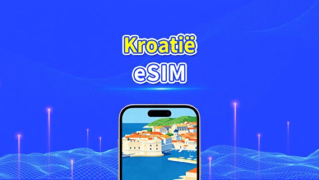 Kroatië eSIM | 5G/4G | Snelle data | 24 uur | 1-30 dagen | QR-code