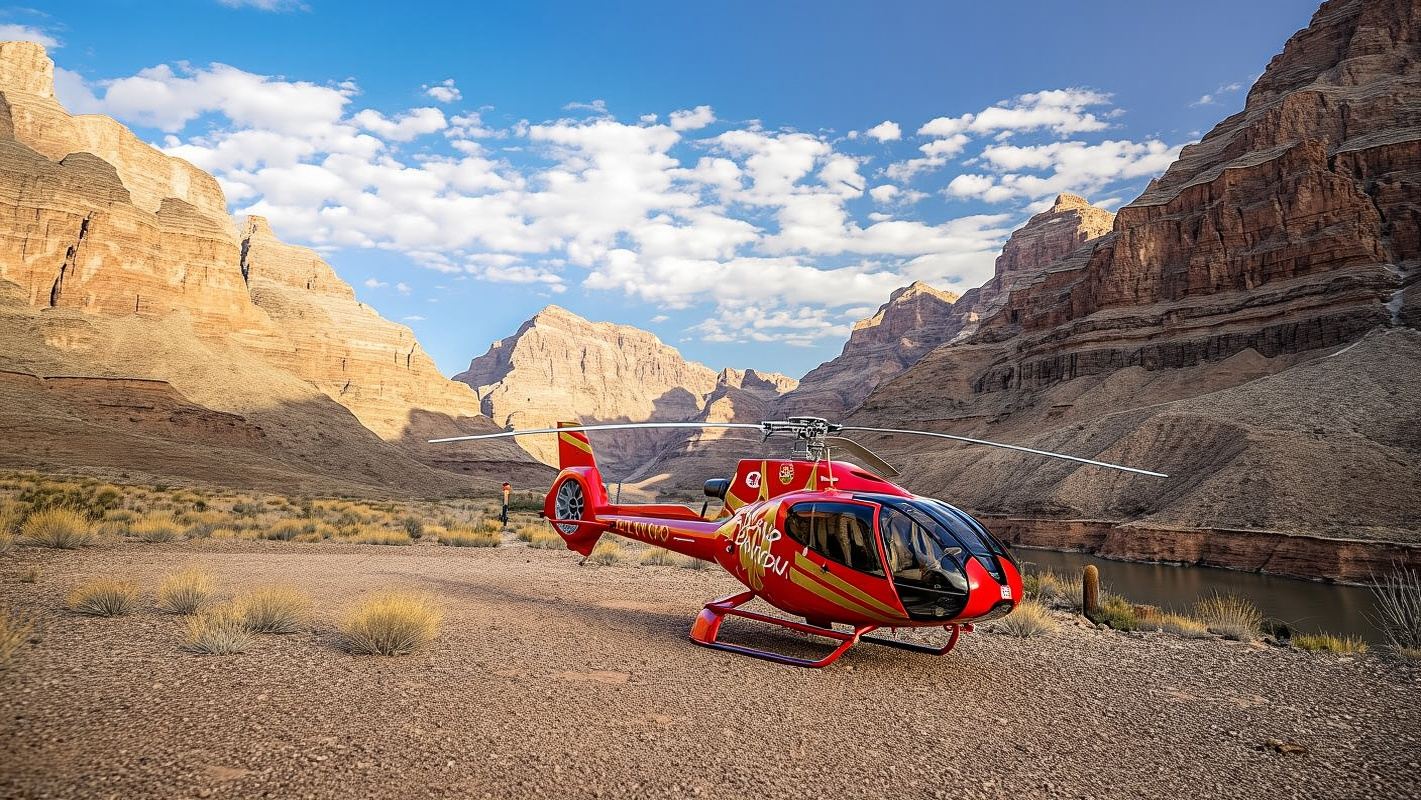 Grande tour in elicottero del Grand Canyon con picnic
