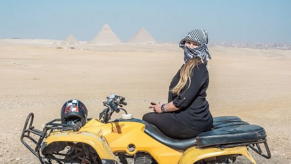 Private ATV Quad Bike adventure at Giza Pyramids with sunset