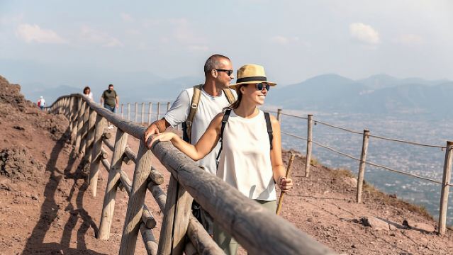 Pompeii ruins and Mt. Vesuvius volcano day trip from Naples