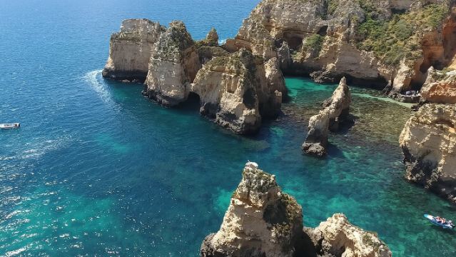 Tour in die Höhlen/Grotten von Ponta da Piedade - Lagos