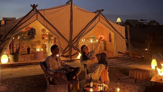 ''마라케시'' 아가파이 사막 일몰 - 낙타 타기 - 그리고 디너 쇼