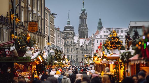Dresden: Dresdner Adventstour mit Stollen und Glühwein
