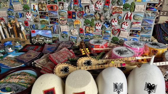 From Durres/Golem: Berat castle and Old Bazaar