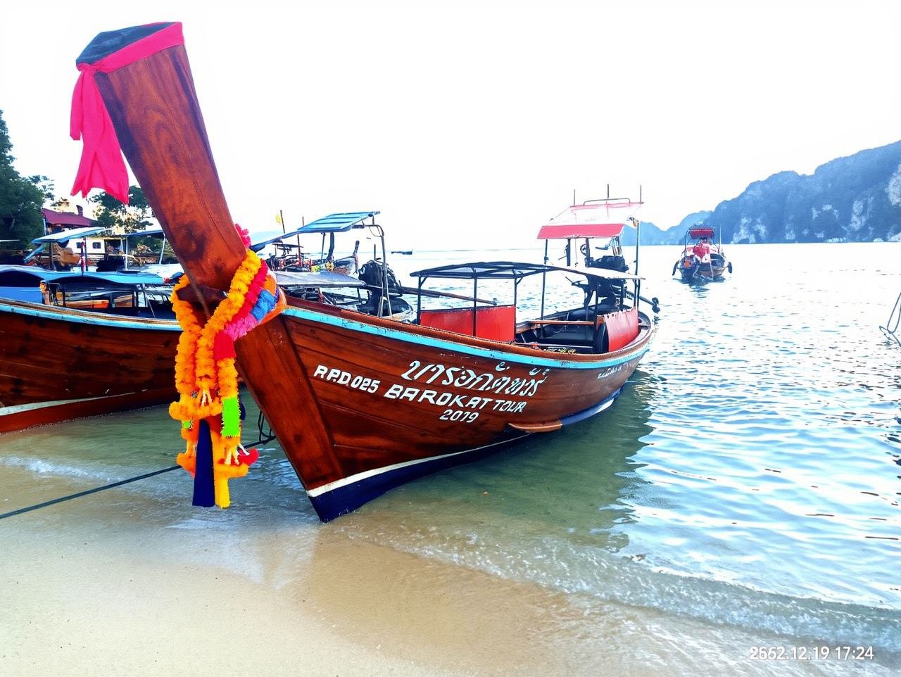 From Phi Phi islands: Phi Phi, Maya Area by longtail Boat