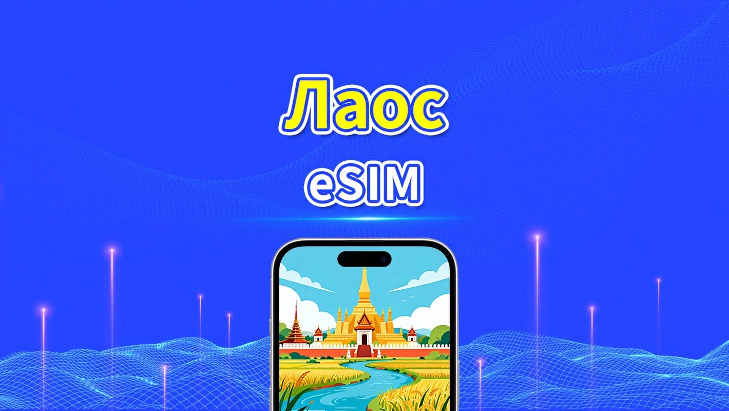 eSIM Лаоса | высокоскоростная сеть | 4G | Пакет данных ежедневный/общий | Биллинг по естественному дню | 1-30 дней | QR-код