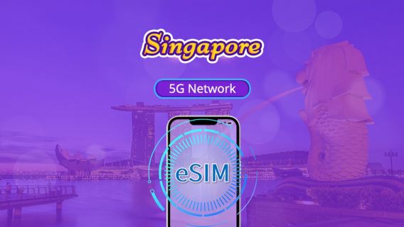 Singapore 5G eSIM | Supports Google Maps / ChatGPT | Daily/Total Data Plans | 24-Hour Billing | 1–30 Days | QR Code
