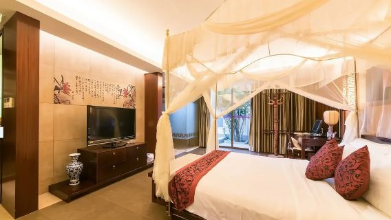 [Fun in Gudou] Water Park for 2 people + Hot Spring + Fish Therapy + Rain Shower + Tang Palace 1 night with breakfast