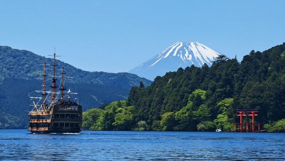 Hakone Ropeway + Owakudani + Lake Ashi Day Tour from Tokyo [Popular]