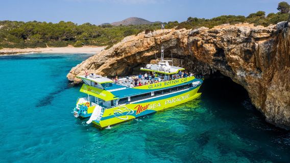 From Sa Coma: East Coast Glass Bottom Boat Trip