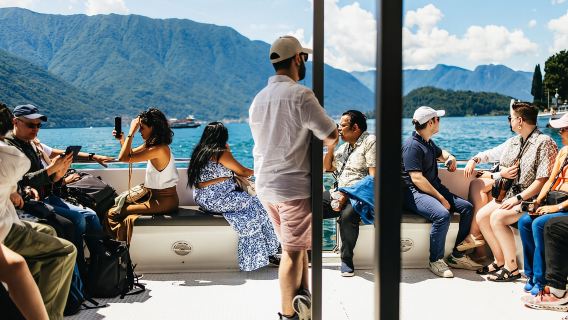 Desde Milán: crucero exclusivo en barco por Como, Lugano y Bellagio