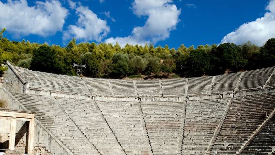 Epidauro: Templo de Asclepio y teatro con audio opcional
