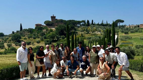 Da Roma: Toscana, tour di Montepulciano con vino e pranzo