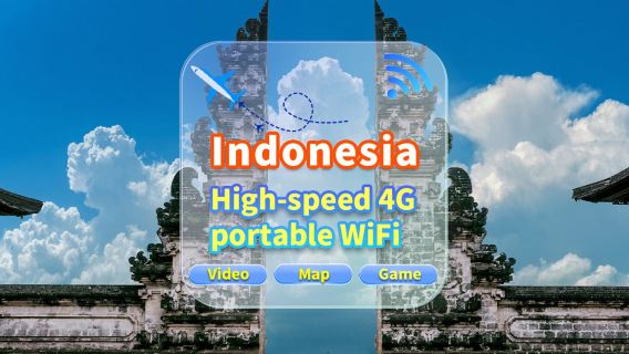 [Indonesia] 4G network | Unlimited traffic | Self-pickup at the airport | WiFi rental, high-speed traffic, shared by multiple people, ready to use at startup, 12H standby, 24H customer service