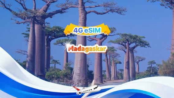Madagascar 4G eSIM|Daily Package/Total Package|3GB/day - Total 30GB|1–30 days|24-hour|QR code