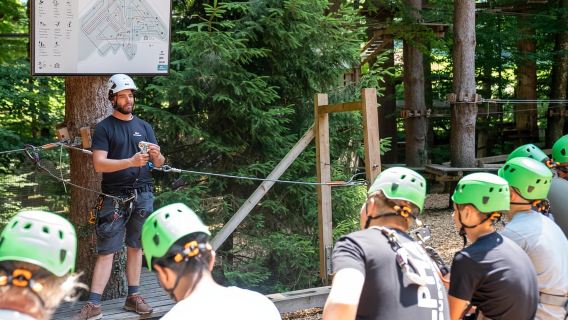 Parque de cuerdas Interlaken: Aventura de escalada con entrada