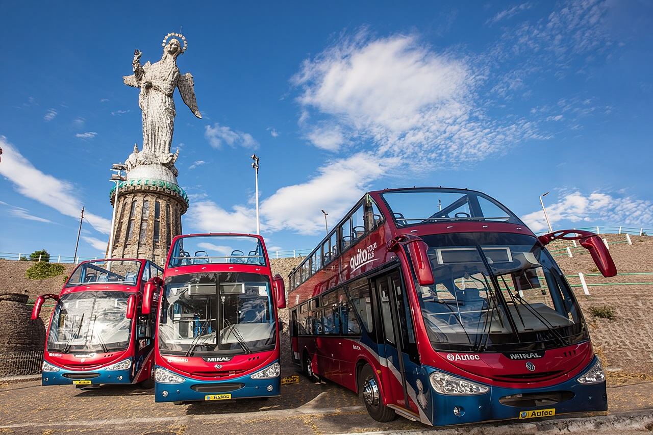 Quito Stadtrundfahrt Doppeldeckerbus