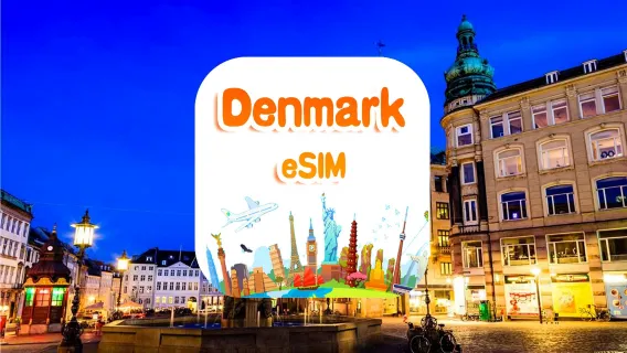 Danimarca 5G eSIM | Pacchetto giornaliero/Pacchetto totale | 1 GB/giorno - totale 30 GB | 1-30 giorni | Sistema 24 ore su 24 | QR code