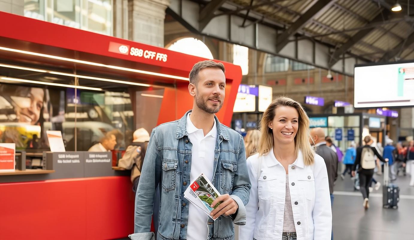 Швейцарский проездной Swiss Travel Pass (экспресс "Золотой перевал"/ледниковый экспресс + электронные билеты/физический билет + бесплатная семейная карта + неограниченный доступ к транспорту в 90 городах)