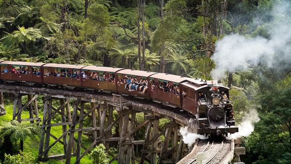 墨爾本蒸氣火車一日遊+酒莊悠閒一日遊-普通話司導中小團