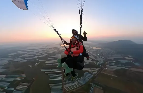 蒙自犁耙山航空營地滑翔傘飛行體驗【飛行高度600米+專業教練帶飛】