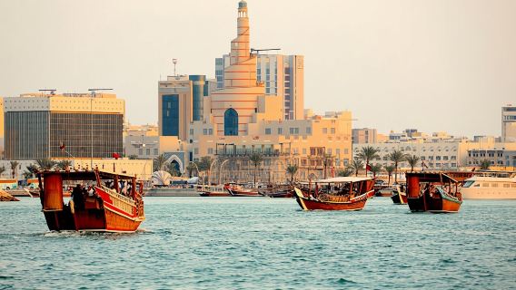 Exclusive Doha Private Dhow Cruise and Corniche Walk With Sunset