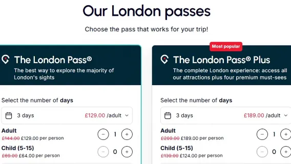 London City Pass [Official Go City Ticket + Westminster Abbey/Tower of London/St. Paul's Cathedral + 95+ Popular Attractions + Optional Plus Upgrade]
