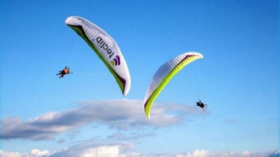 Εμπειρία πτήσης με αλεξίπτωτο στη βάση Τζιντζιασάν της Χανγκτσόου [προωθητική προσφορά για νωρίς κράτηση/δώρο επαγγελματικού βίντεο καθ' όλη τη διάρκεια/πτήση με επαγγελματικό εκπαιδευτή]