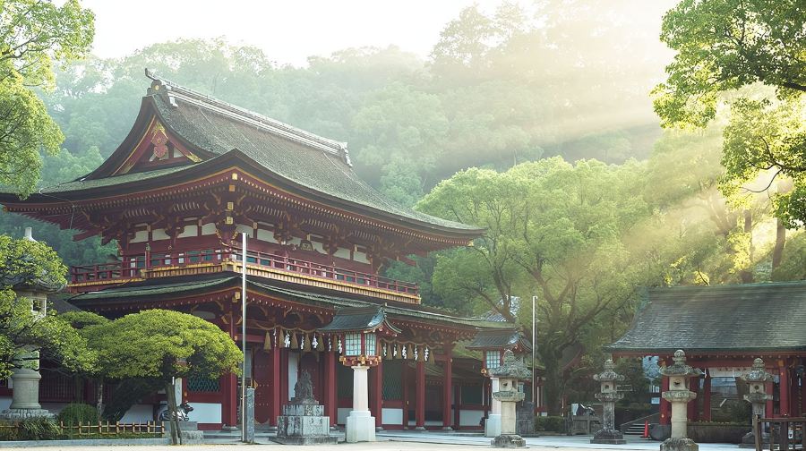 日本福岡清影山如意輪寺& 由布岳登山口&湯布院&別府地獄一日