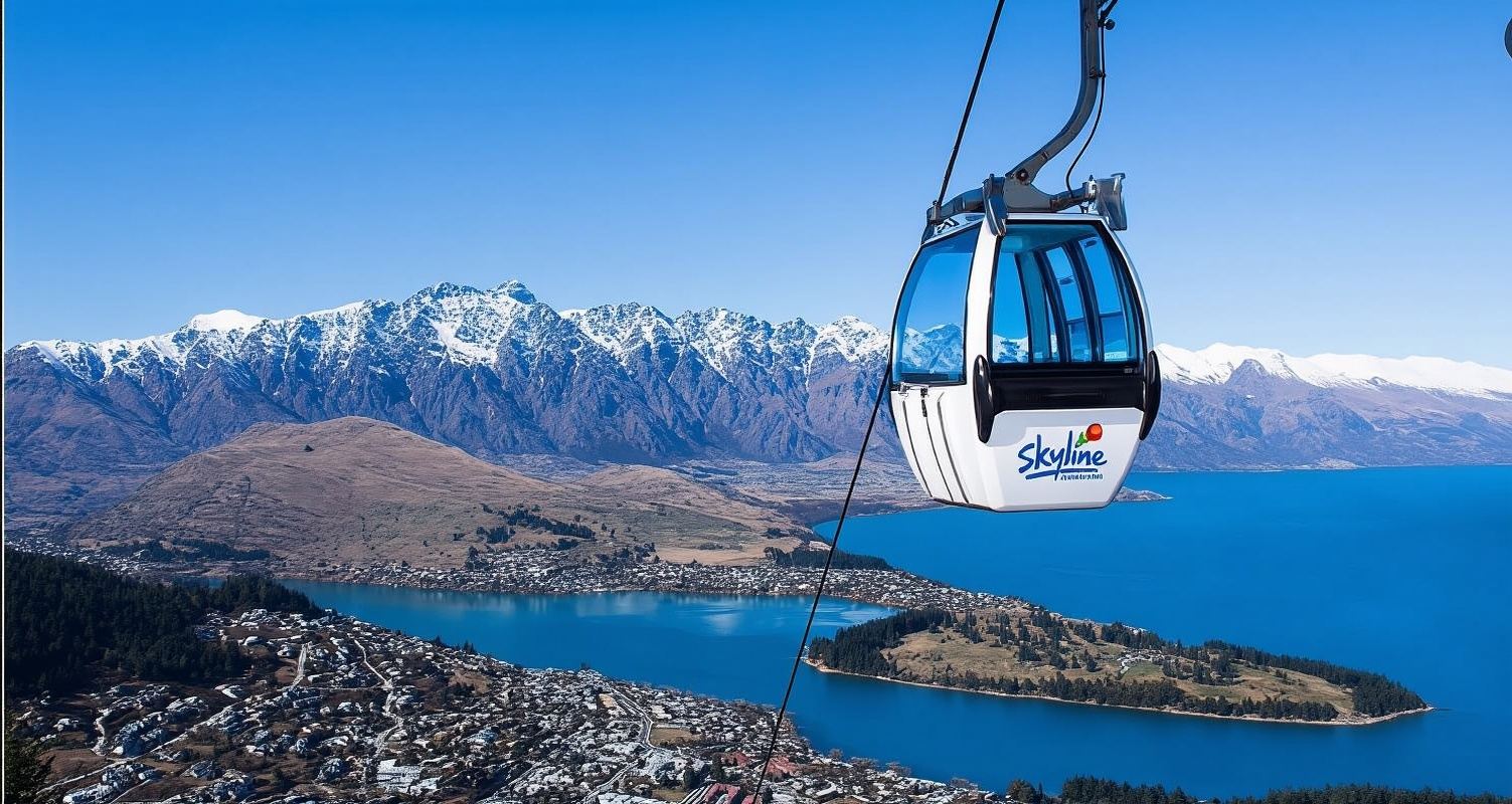 Neuseeland Reise Queenstown Skyline Seilbahnticket Hin- und Rückfahrt mit Option für Mittag-/Abendessen und 3/5/6 Runden Luge